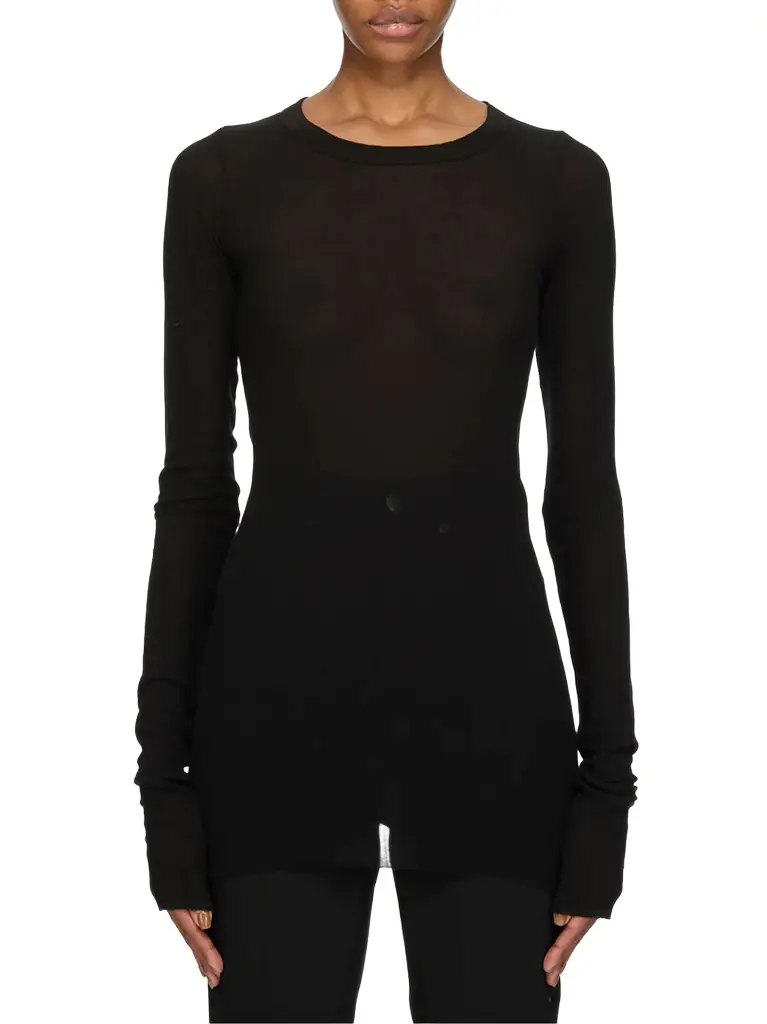 Rick Owens Rib LS T | Image 1 Rick Owens Rib LS T | Image 1