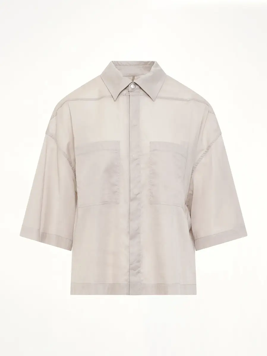 Rick Owens Tommy Shirt in Pearl | Thumbnail 3