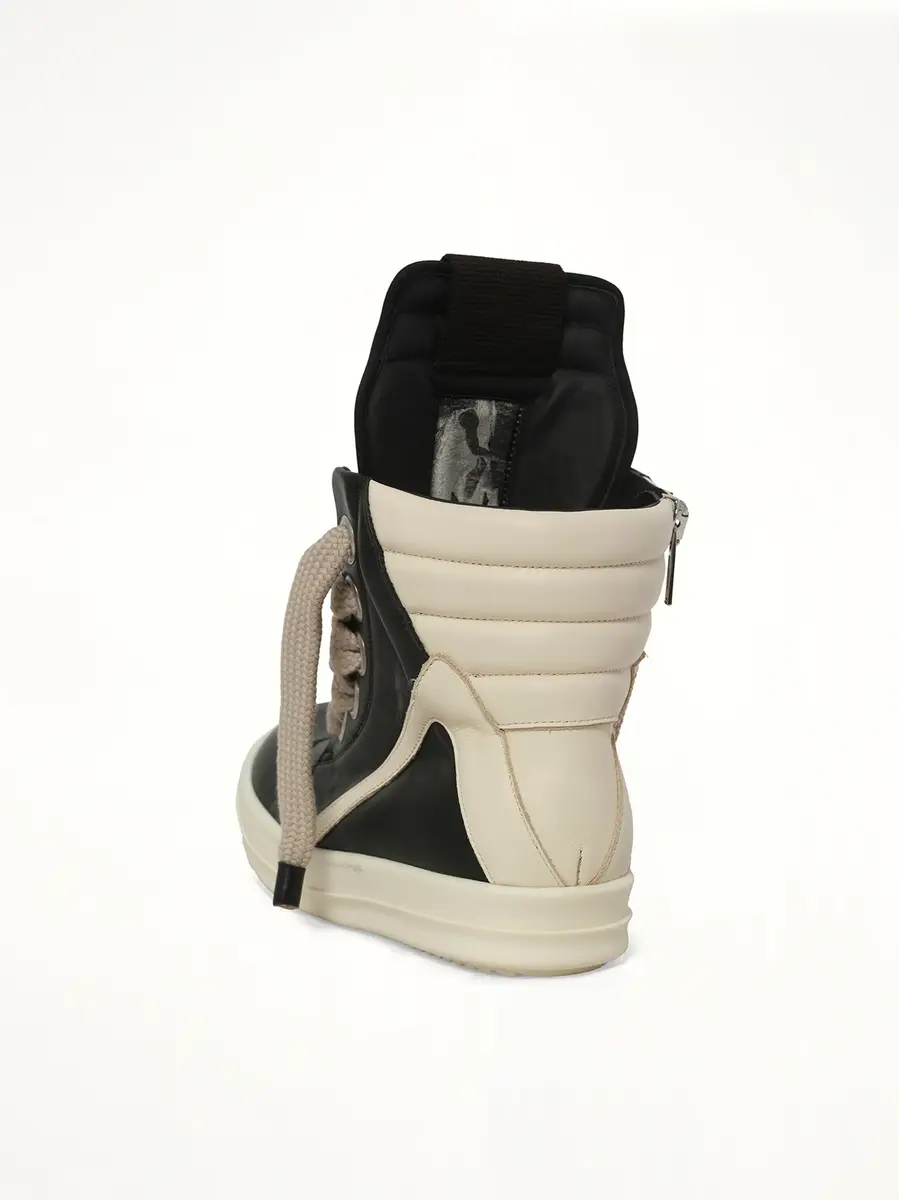 Rick Owens Jumbolace Geobasket in Black/milk Black | Thumbnail 2 Rick Owens Jumbolace Geobasket in Black/milk Black | Thumbnail 2