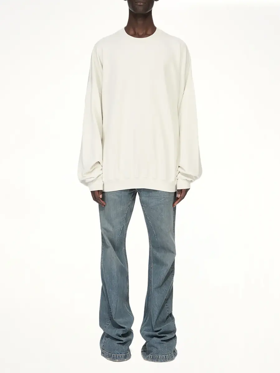 RICK OWENS DRKSHDW Bolan Bootcut Jeans in Washed Indigo | Thumbnail 5 RICK OWENS DRKSHDW Bolan Bootcut Jeans in Washed Indigo | Thumbnail 5
