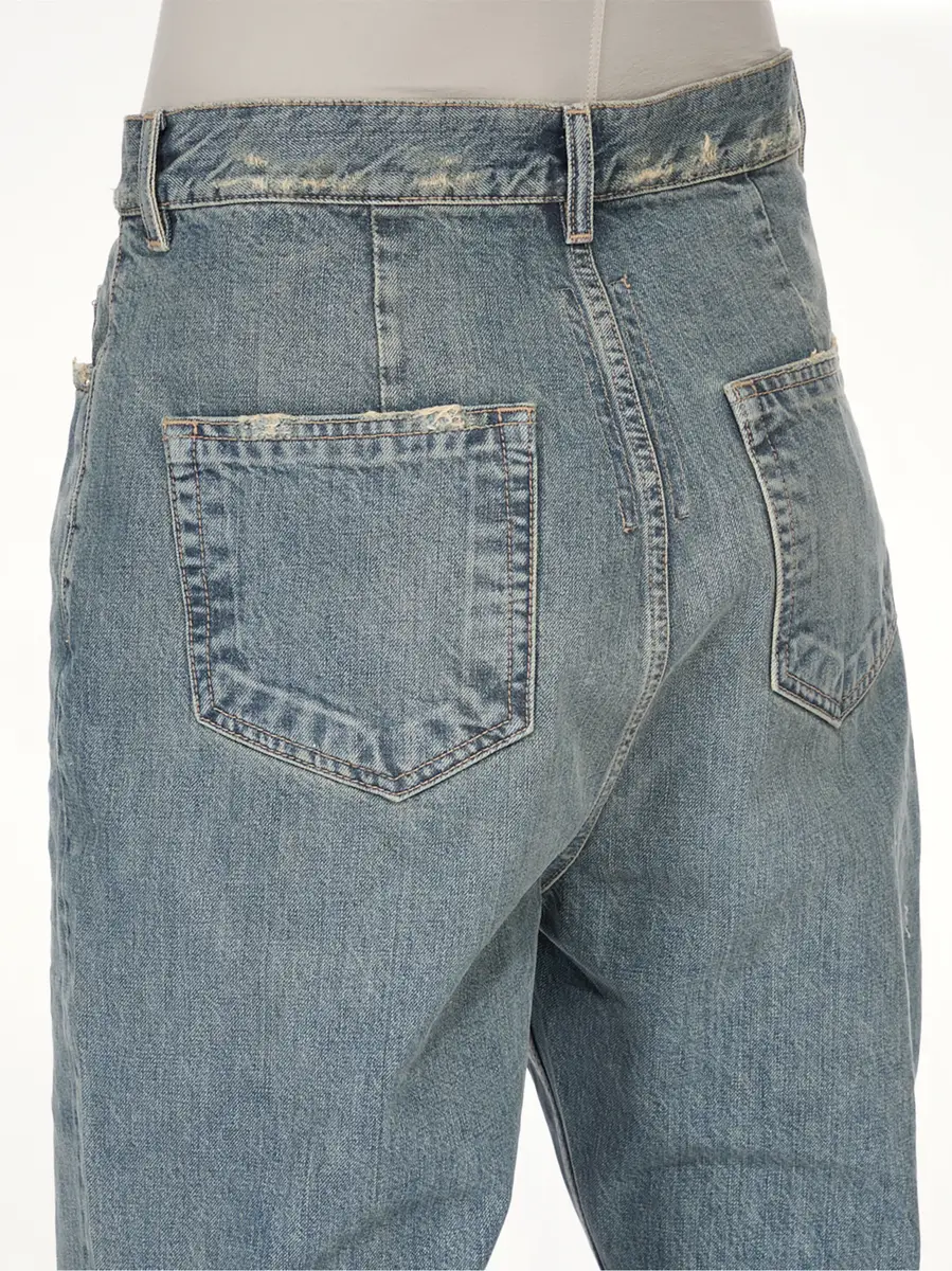 RICK OWENS DRKSHDW Bolan Bootcut Jeans in Washed Indigo | Thumbnail 7 RICK OWENS DRKSHDW Bolan Bootcut Jeans in Washed Indigo | Thumbnail 7
