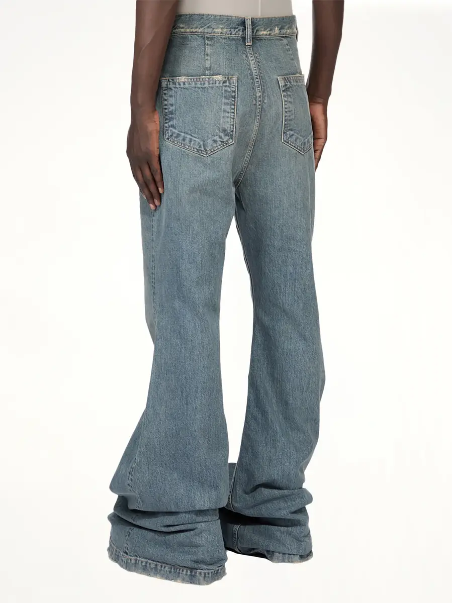 RICK OWENS DRKSHDW Bolan Bootcut Jeans in Washed Indigo | Thumbnail 8 RICK OWENS DRKSHDW Bolan Bootcut Jeans in Washed Indigo | Thumbnail 8