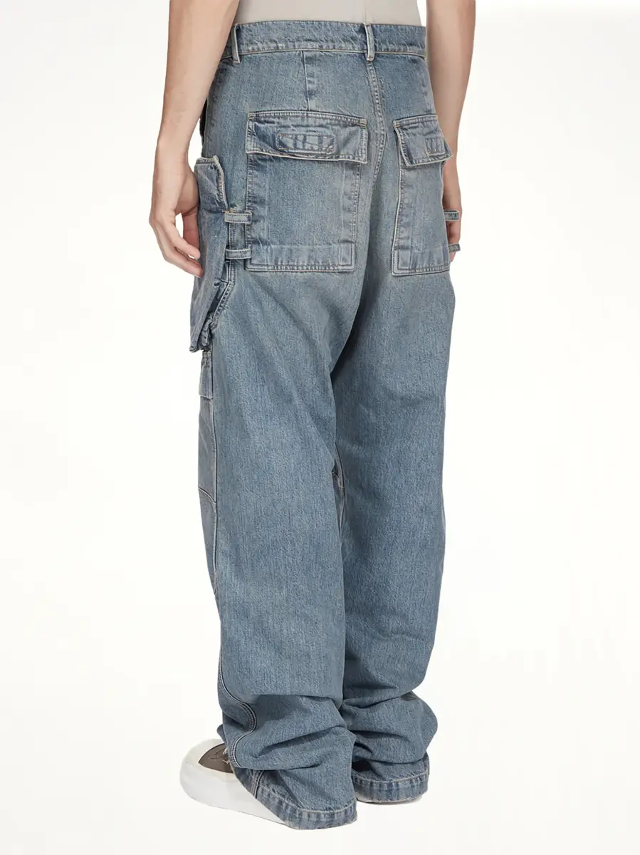RICK OWENS DRKSHDW Stefan Cargo in Washed Indigo | Thumbnail 8 RICK OWENS DRKSHDW Stefan Cargo in Washed Indigo | Thumbnail 8