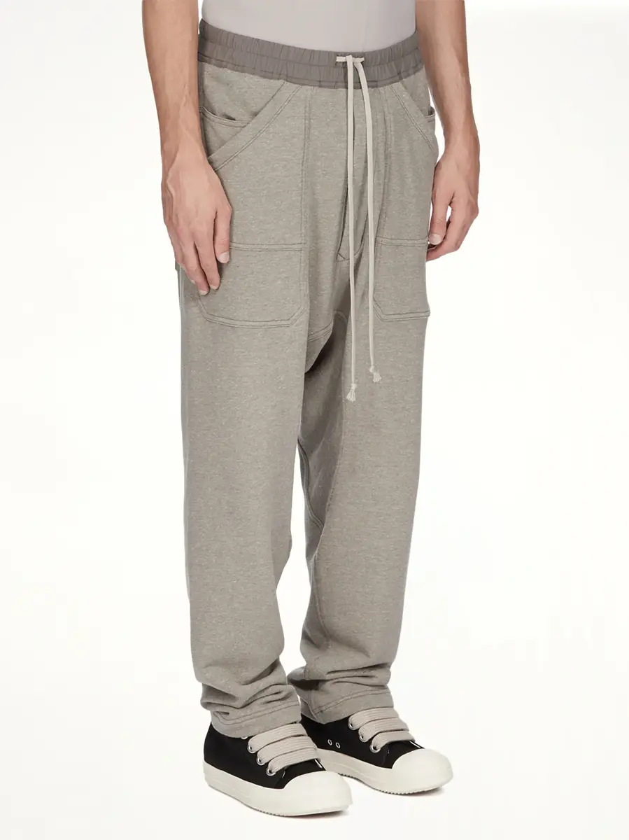RICK OWENS DRKSHDW Classic Cargo Drawstring in Grey Melange | Thumbnail 4