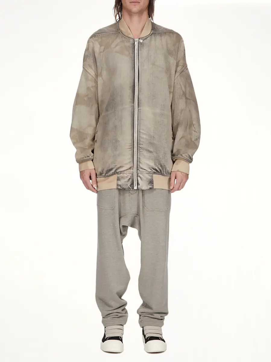 RICK OWENS DRKSHDW Classic Cargo Drawstring in Grey Melange | Thumbnail 5