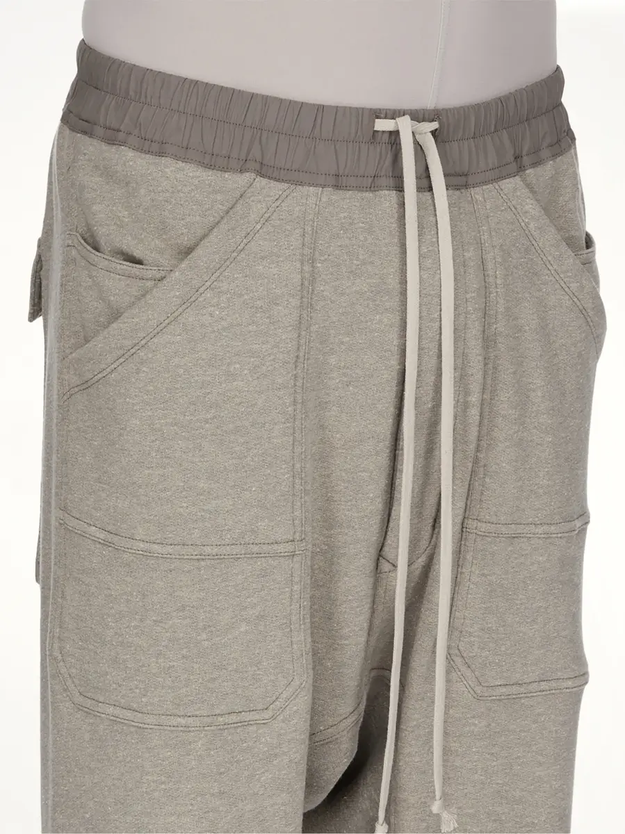 RICK OWENS DRKSHDW Classic Cargo Drawstring in Grey Melange | Thumbnail 6