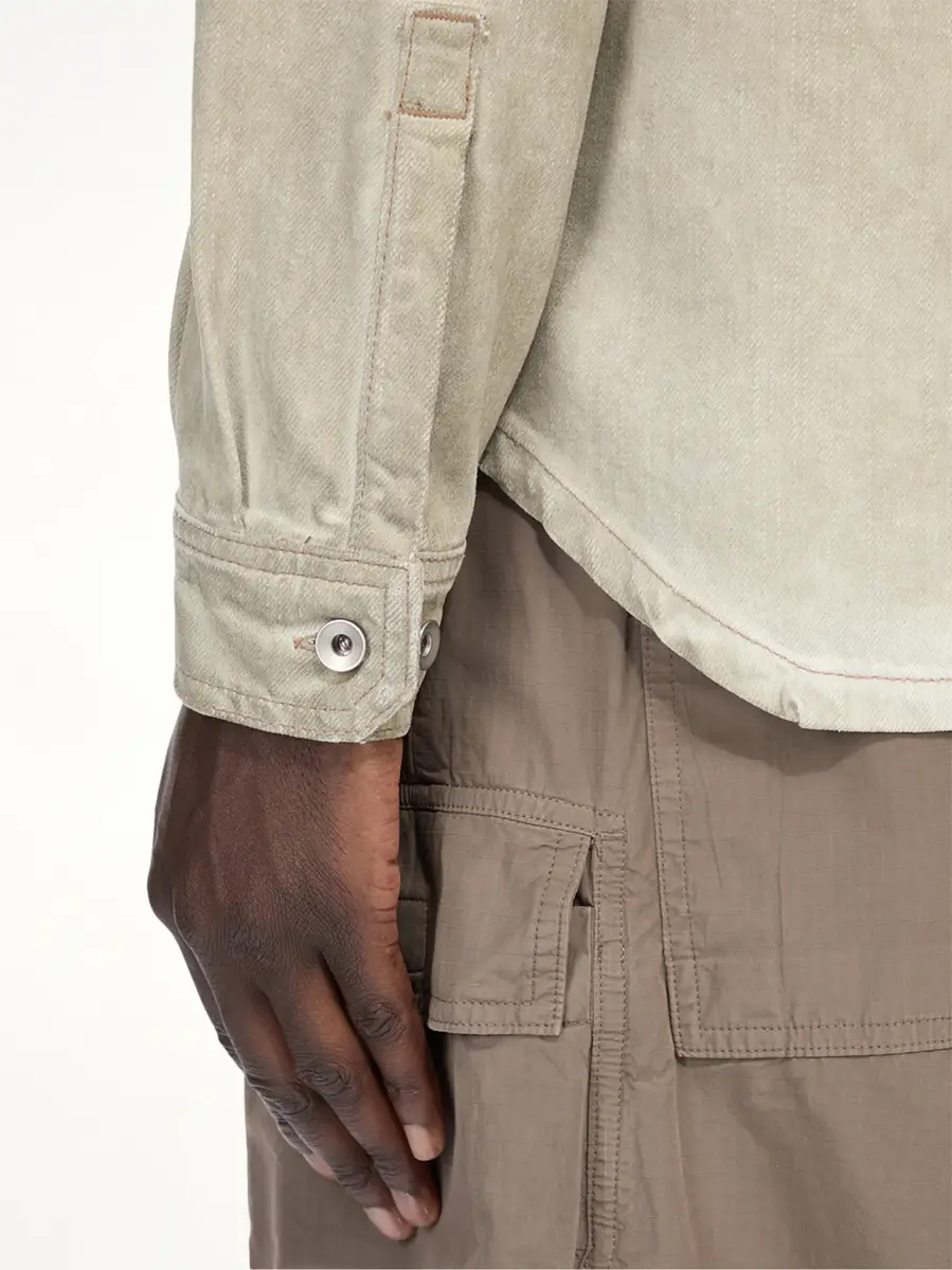 RICK OWENS DRKSHDW Outershirt in Sand | Thumbnail 6 RICK OWENS DRKSHDW Outershirt in Sand | Thumbnail 6