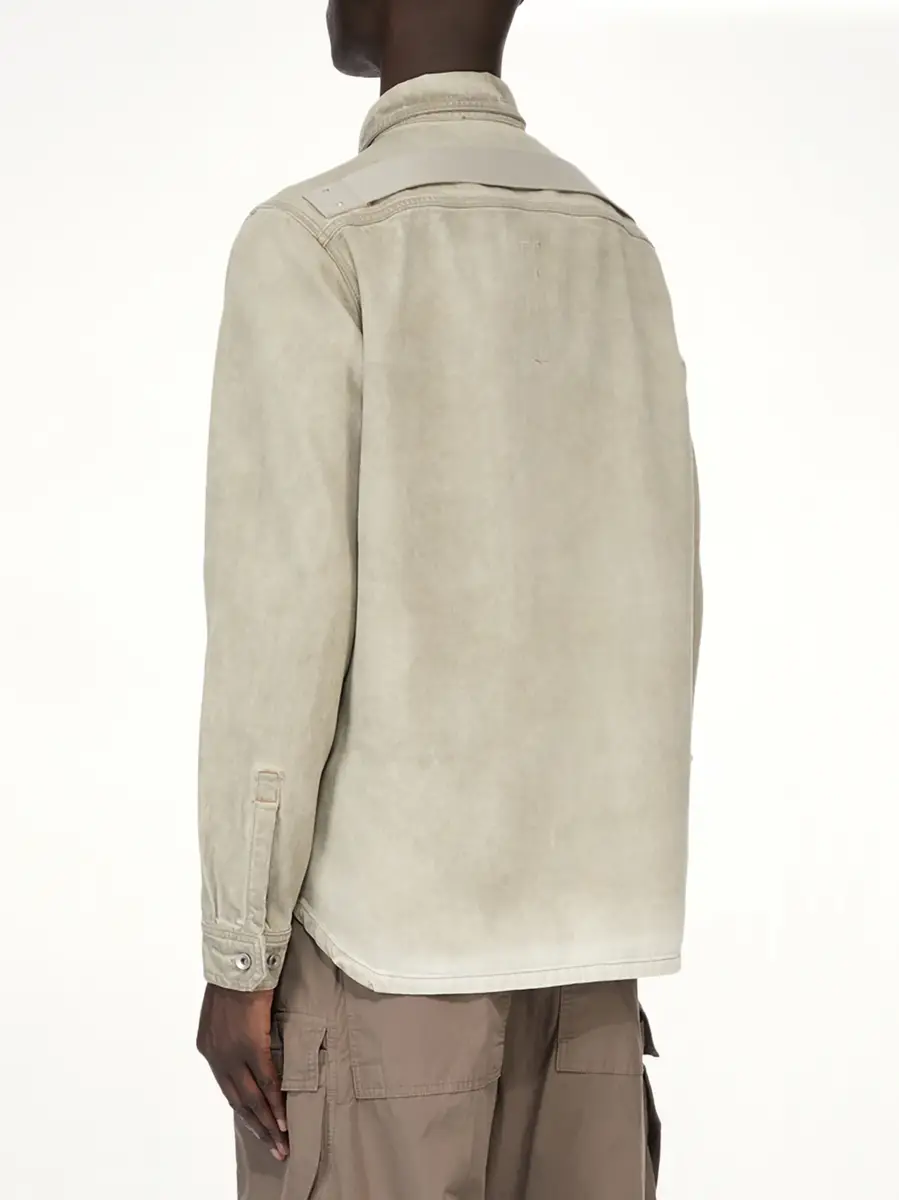 RICK OWENS DRKSHDW Outershirt in Sand | Thumbnail 10 RICK OWENS DRKSHDW Outershirt in Sand | Thumbnail 10