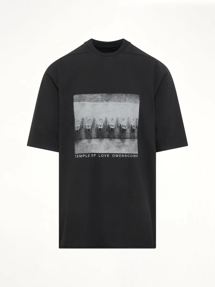 RICK OWENS DRKSHDW Urinal Jumbo SS T-shirt in Black/milk | Thumbnail 3 RICK OWENS DRKSHDW Urinal Jumbo SS T-shirt in Black/milk | Thumbnail 3