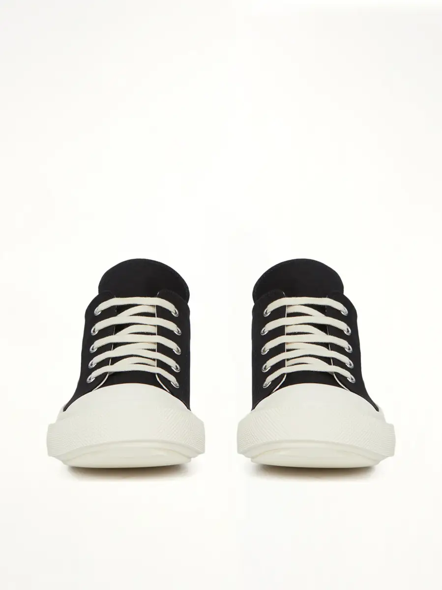 RICK OWENS DRKSHDW Extreme Low Sneaks in Black/milk | Thumbnail 2 RICK OWENS DRKSHDW Extreme Low Sneaks in Black/milk | Thumbnail 2