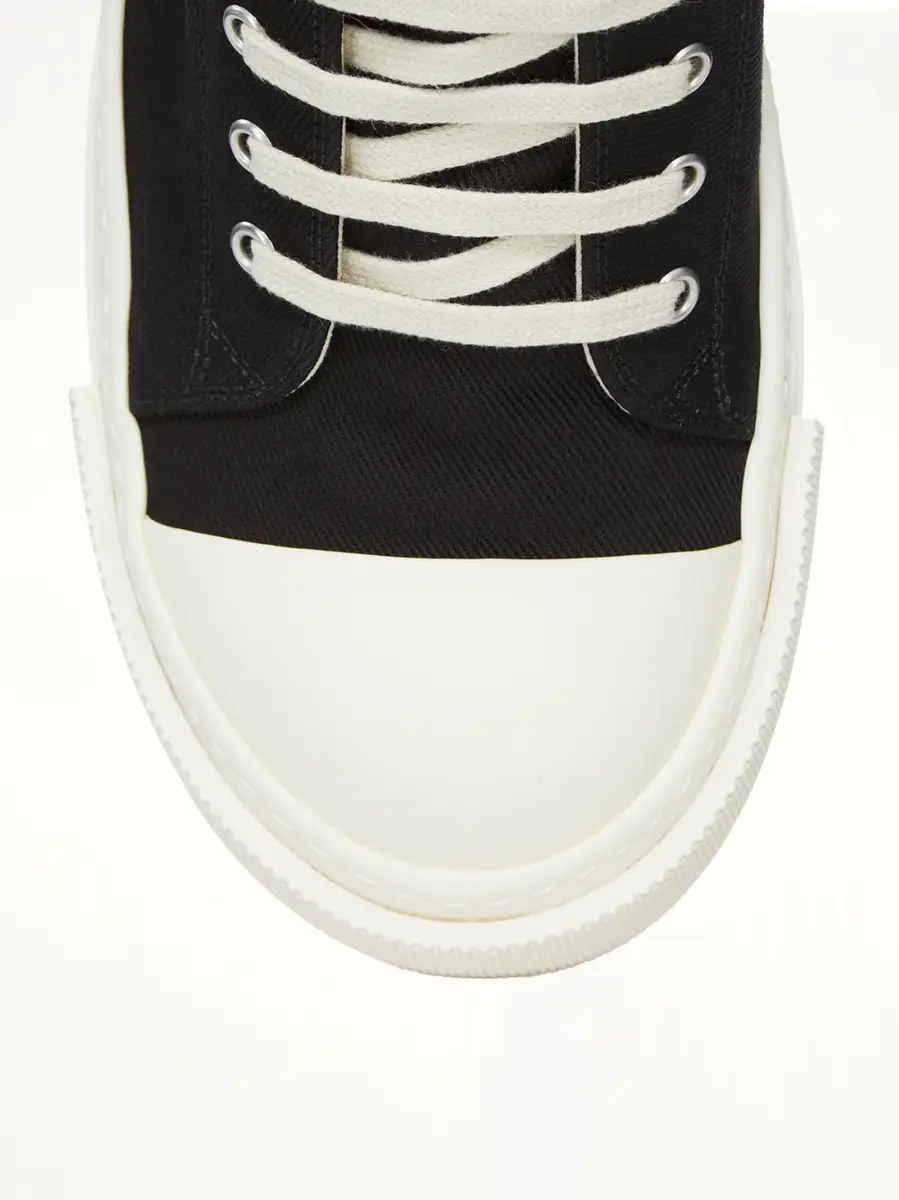 RICK OWENS DRKSHDW Extreme Low Sneaks in Black/milk | Thumbnail 6 RICK OWENS DRKSHDW Extreme Low Sneaks in Black/milk | Thumbnail 6