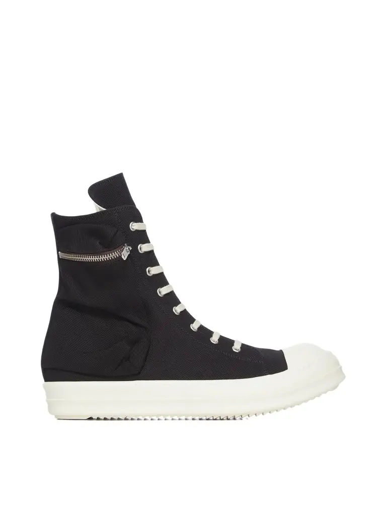 RICK OWENS DRKSHDW Cargo Sneaks in Black/milk Black | Image 1 RICK OWENS DRKSHDW Cargo Sneaks in Black/milk Black | Image 1