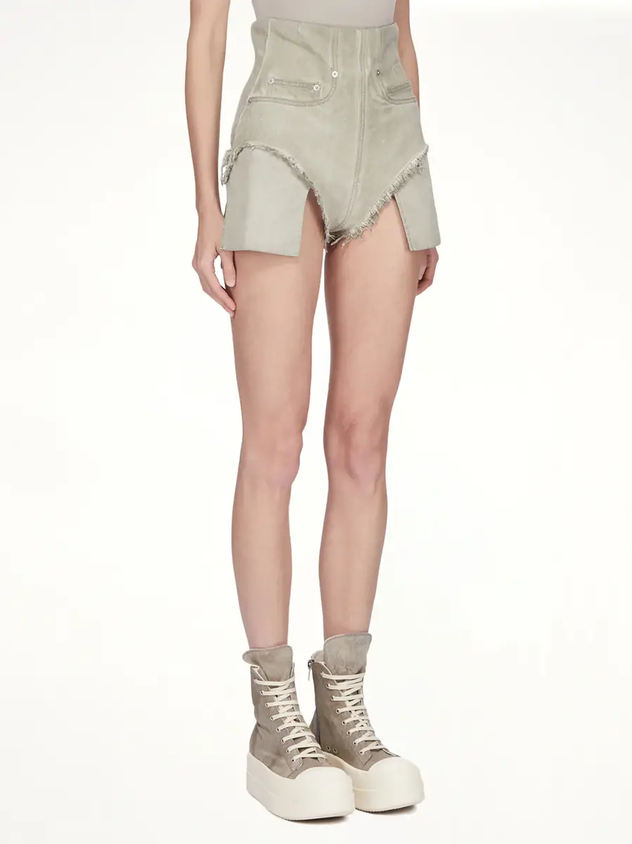 RICK OWENS DRKSHDW Dirt Cutoffs in Sand | Thumbnail 4 RICK OWENS DRKSHDW Dirt Cutoffs in Sand | Thumbnail 4