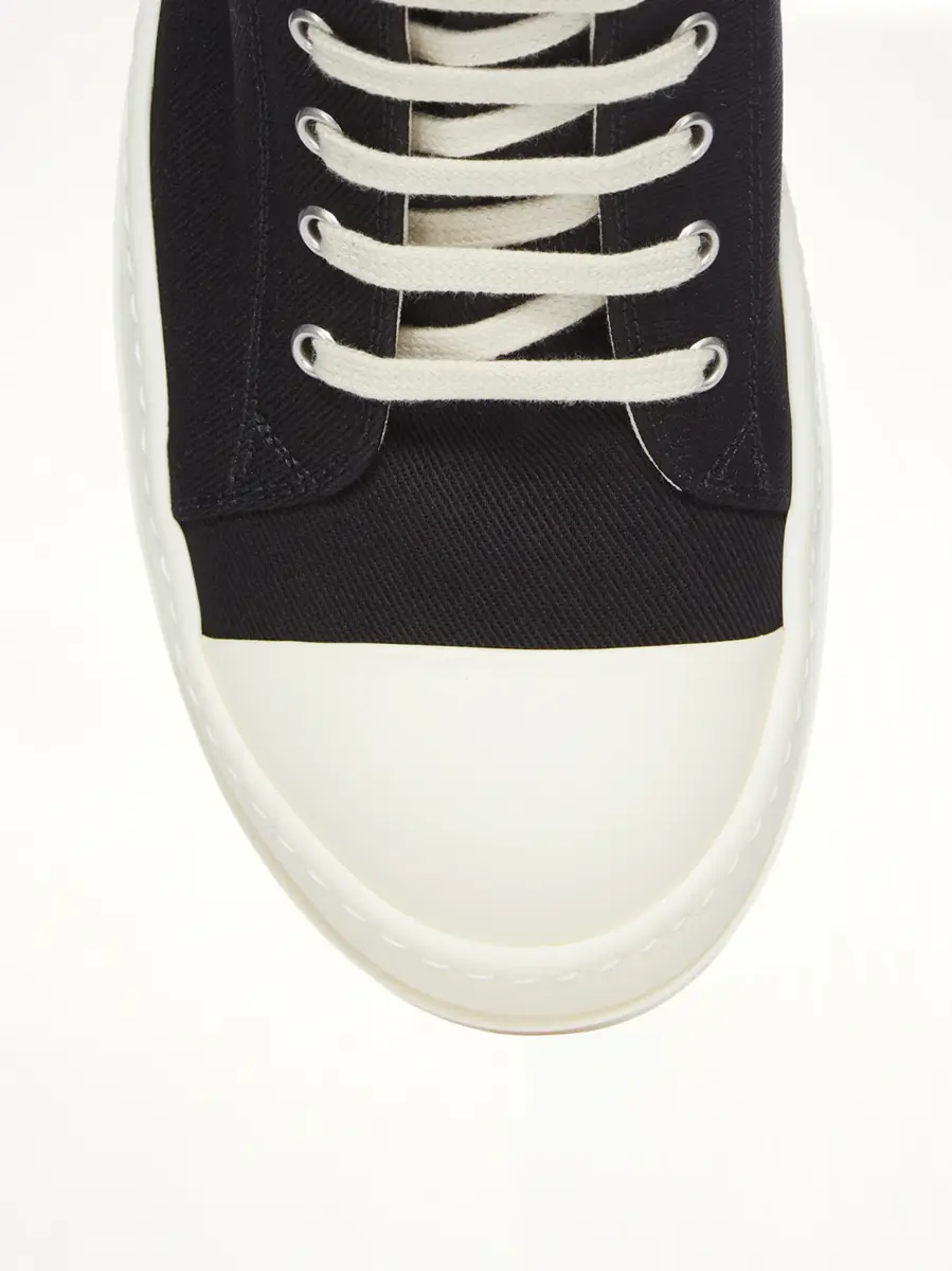RICK OWENS DRKSHDW Low Sneaks in Black/milk | Thumbnail 6 RICK OWENS DRKSHDW Low Sneaks in Black/milk | Thumbnail 6