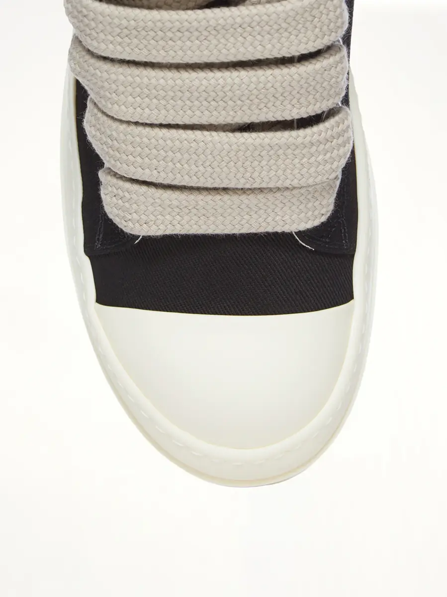 RICK OWENS DRKSHDW Jumbolace Low Sneaks in Black/milk | Thumbnail 6 RICK OWENS DRKSHDW Jumbolace Low Sneaks in Black/milk | Thumbnail 6
