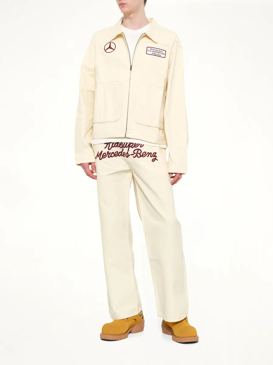 KidSuper Kidsuper X Mercedes Benz Work Jacket in Cream | Thumbnail 4 KidSuper Kidsuper X Mercedes Benz Work Jacket in Cream | Thumbnail 4
