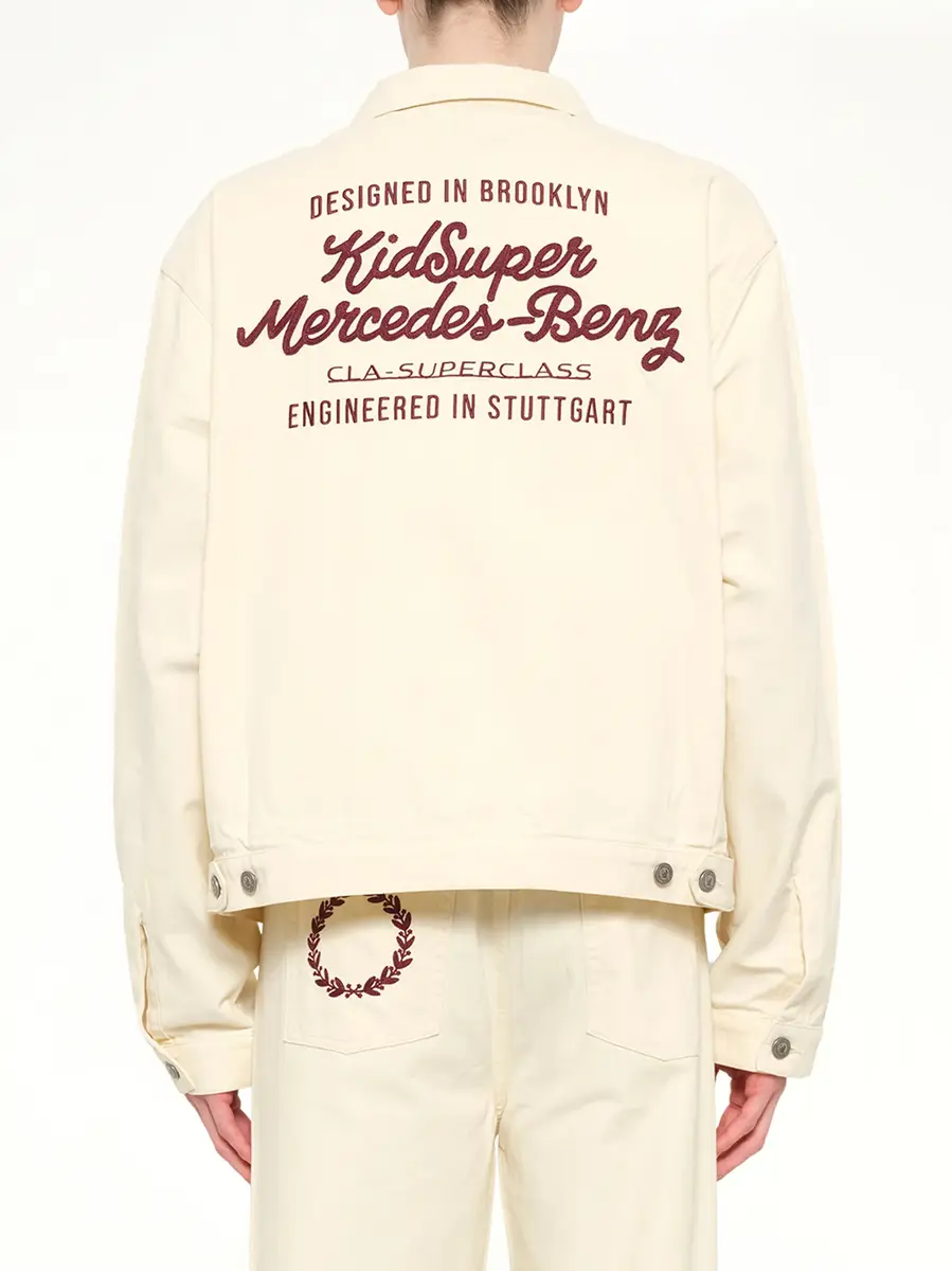 KidSuper Kidsuper X Mercedes Benz Work Jacket in Cream | Thumbnail 5 KidSuper Kidsuper X Mercedes Benz Work Jacket in Cream | Thumbnail 5