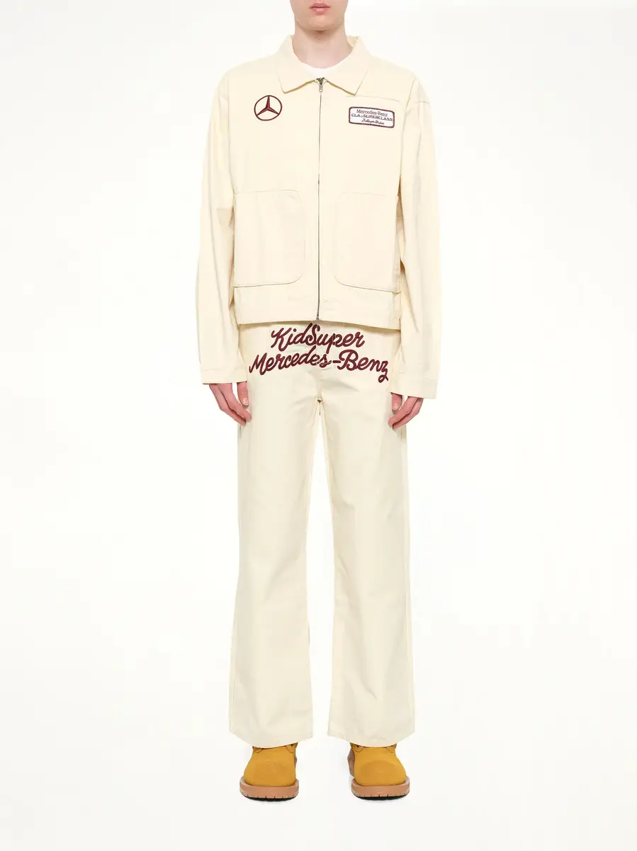 KidSuper Kidsuper X Mercedes Benz Work Jacket in Cream | Thumbnail 7 KidSuper Kidsuper X Mercedes Benz Work Jacket in Cream | Thumbnail 7