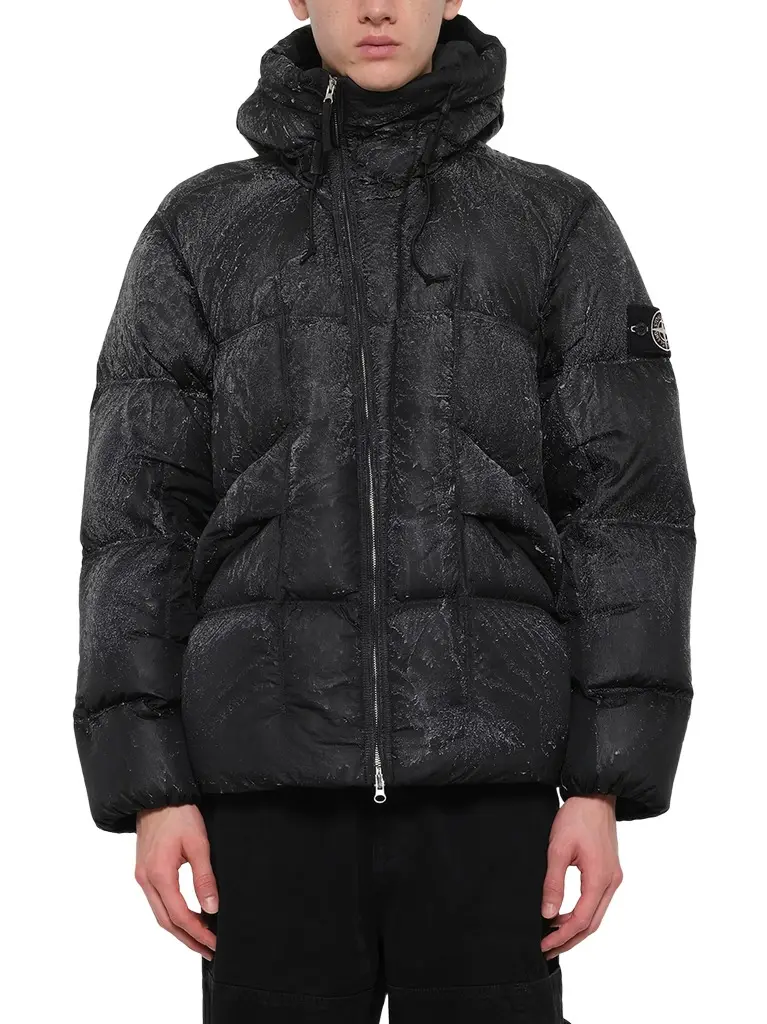 Stone Island 4100062 Hand Sprayed Reflective Puffer | Image 1 Stone Island 4100062 Hand Sprayed Reflective Puffer | Image 1