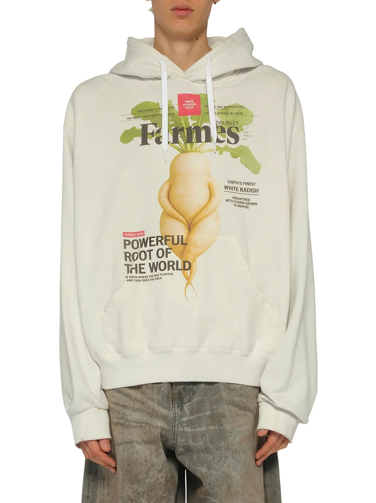 DOUBLET Farmes Magazine Cover Hoodie