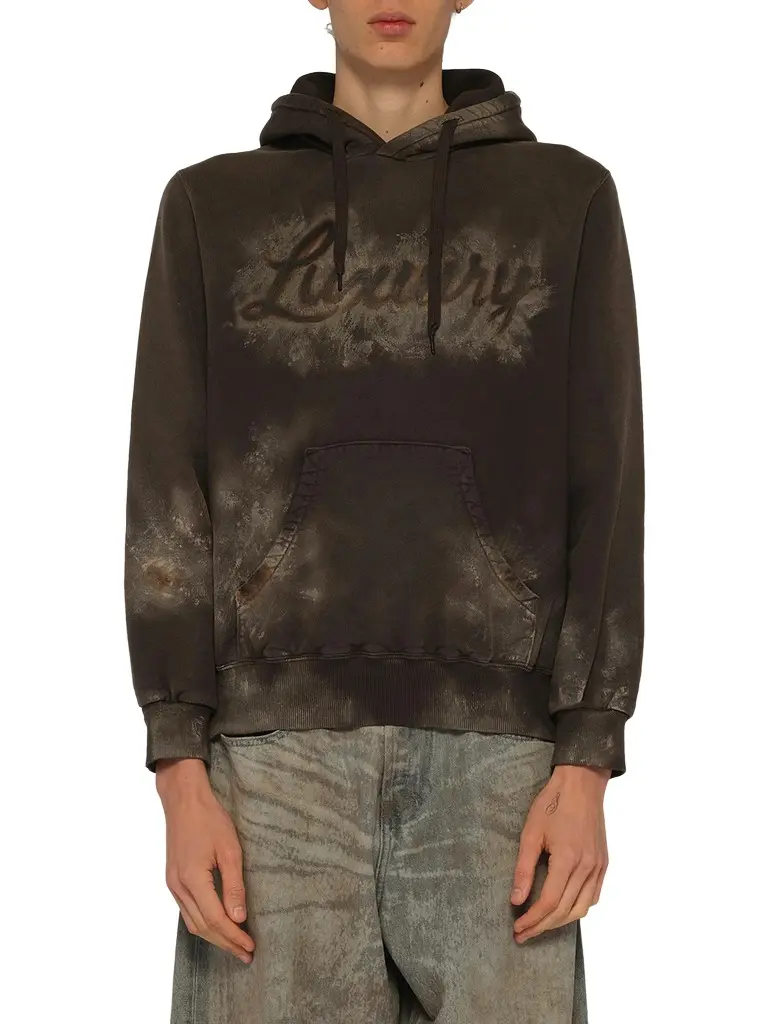 DOUBLET Luxuary Mud Paint Hoodie | Image 1 DOUBLET Luxuary Mud Paint Hoodie | Image 1