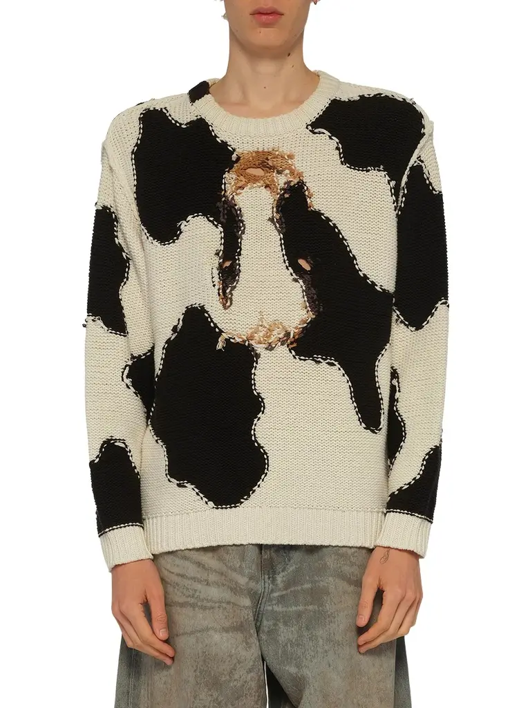 DOUBLET Acting Cow Knit Pullover | Image 1 DOUBLET Acting Cow Knit Pullover | Image 1