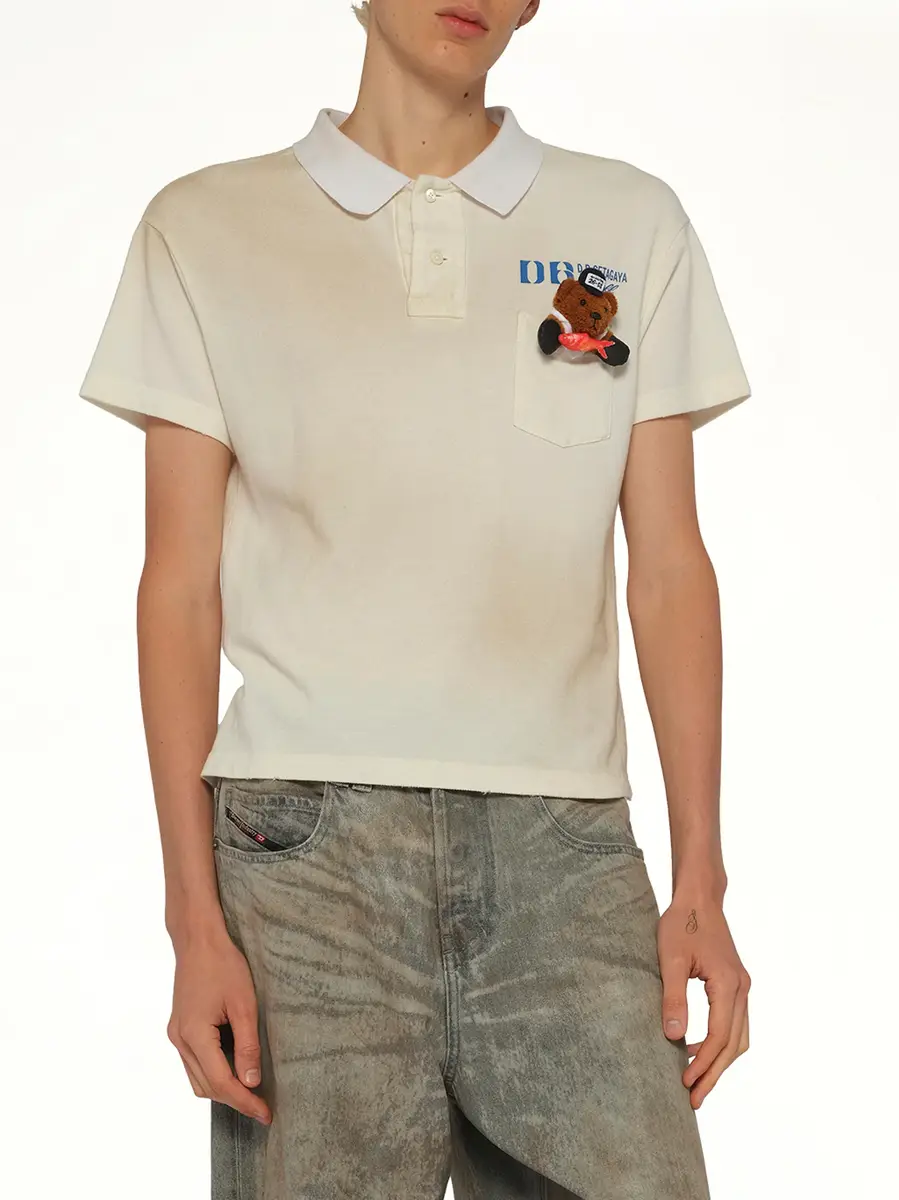 DOUBLET Polo Shirt With My Workwear Bear | Thumbnail 6 DOUBLET Polo Shirt With My Workwear Bear | Thumbnail 6