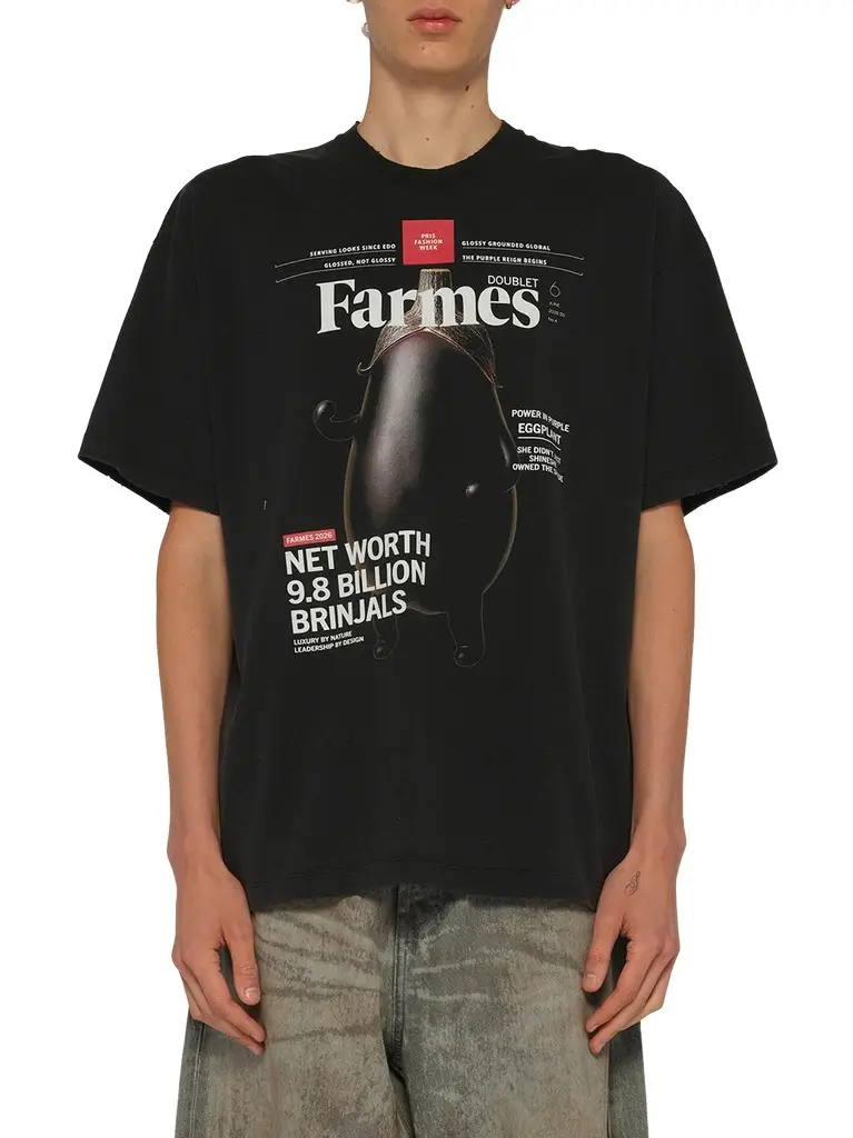 DOUBLET Farmes Magazine Cover T-shirt