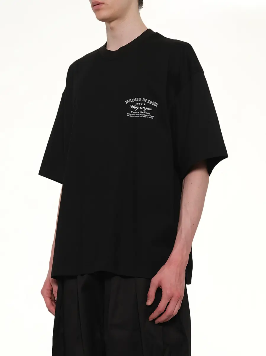 WOOYOUNGMI Tailored in Seoul T-shirt Black | Thumbnail 2 WOOYOUNGMI Tailored in Seoul T-shirt Black | Thumbnail 2