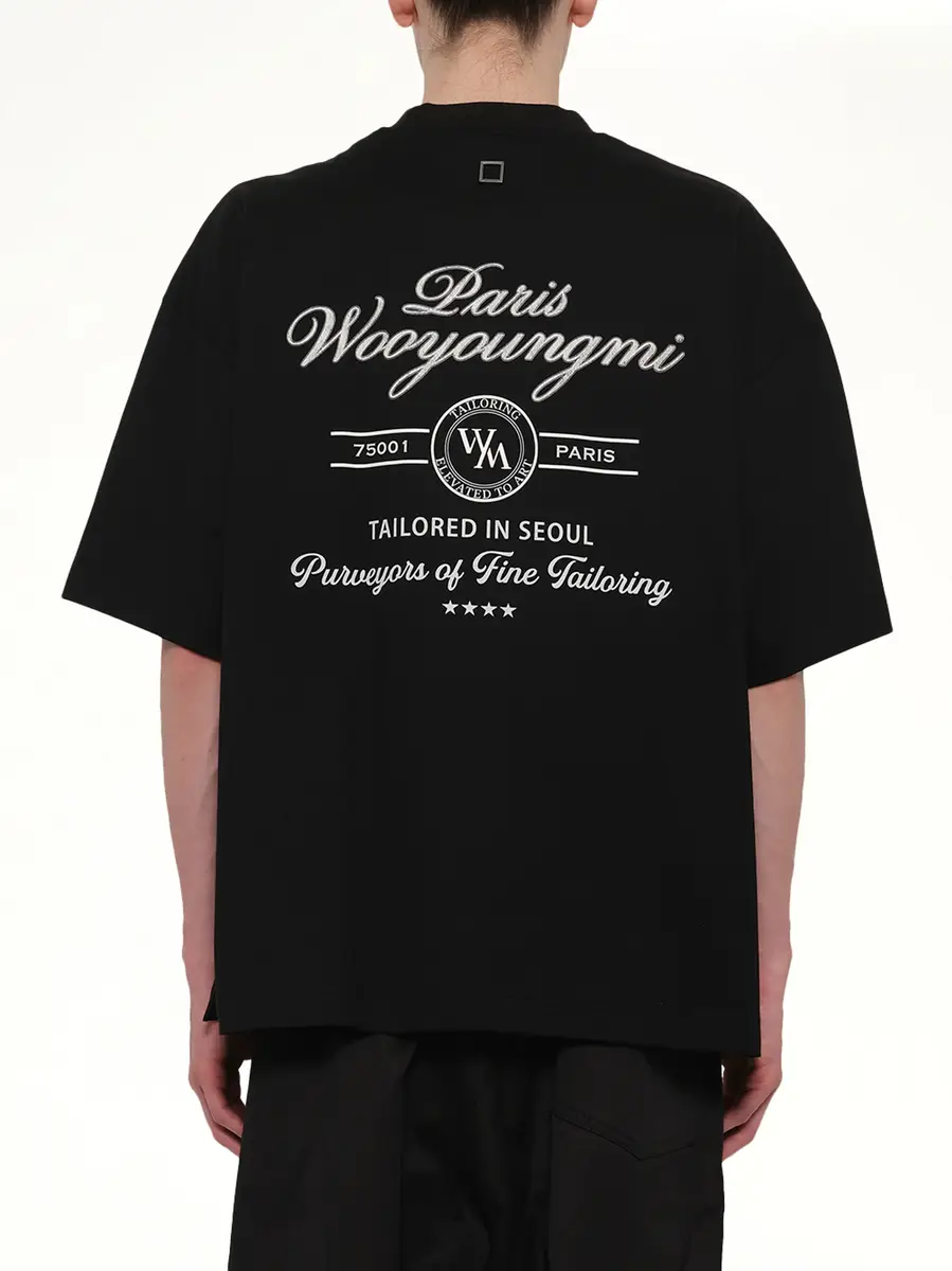 WOOYOUNGMI Tailored in Seoul T-shirt Black | Thumbnail 5 WOOYOUNGMI Tailored in Seoul T-shirt Black | Thumbnail 5