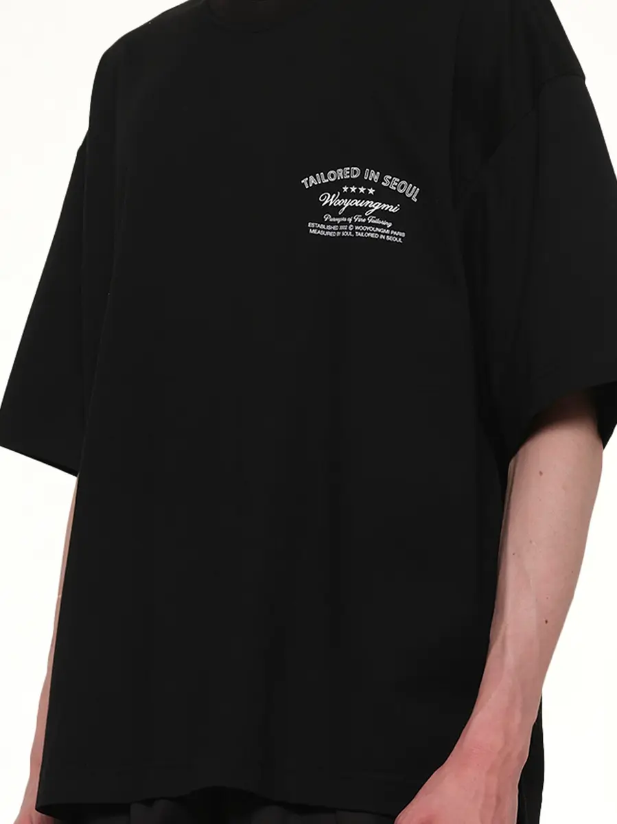 WOOYOUNGMI Tailored in Seoul T-shirt Black | Thumbnail 6 WOOYOUNGMI Tailored in Seoul T-shirt Black | Thumbnail 6