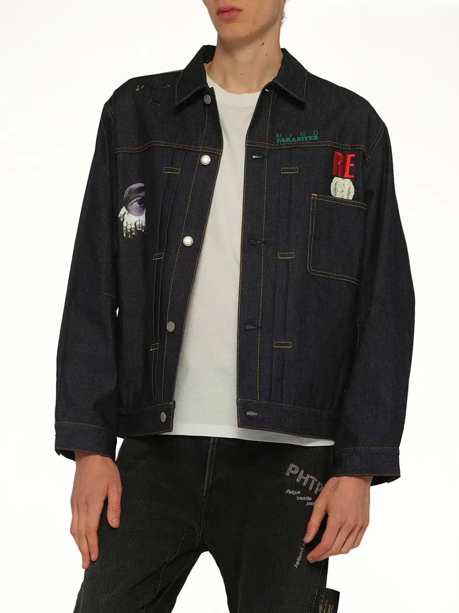Undercover Mind Parasite Denim Jacket | Thumbnail 6 Undercover Mind Parasite Denim Jacket | Thumbnail 6