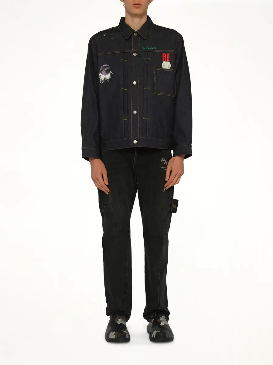 Undercover Mind Parasite Denim Jacket | Thumbnail 7 Undercover Mind Parasite Denim Jacket | Thumbnail 7