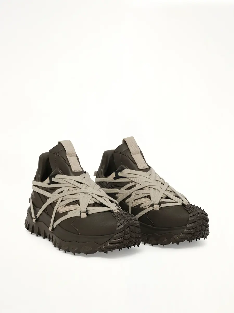Rick Owens Rick Owens x Moncler Trail Grip Megalace Sneaker in Dark Dust | Thumbnail 3 Rick Owens Rick Owens x Moncler Trail Grip Megalace Sneaker in Dark Dust | Thumbnail 3