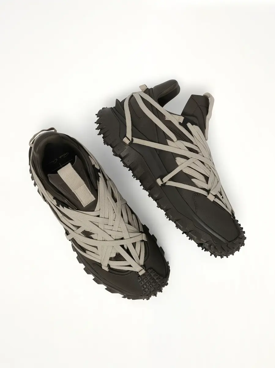 Rick Owens Rick Owens x Moncler Trail Grip Megalace Sneaker in Dark Dust | Thumbnail 4 Rick Owens Rick Owens x Moncler Trail Grip Megalace Sneaker in Dark Dust | Thumbnail 4