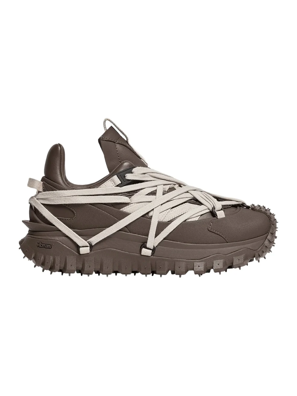Rick Owens x Moncler Trail Grip Megalace Sneaker in Dark Dust