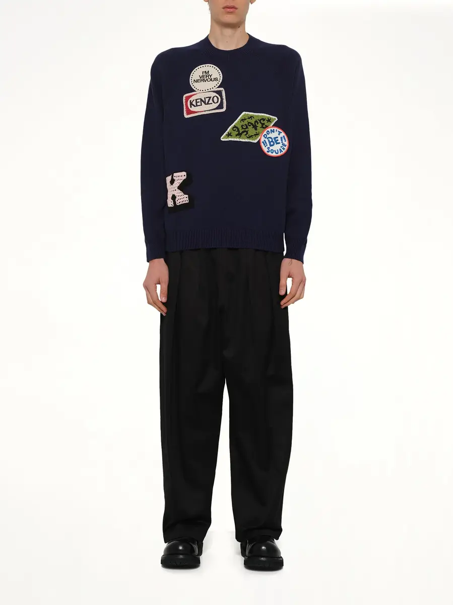 KENZO Kenzo Badges Jumper in Navy Blue | Thumbnail 7 KENZO Kenzo Badges Jumper in Navy Blue | Thumbnail 7