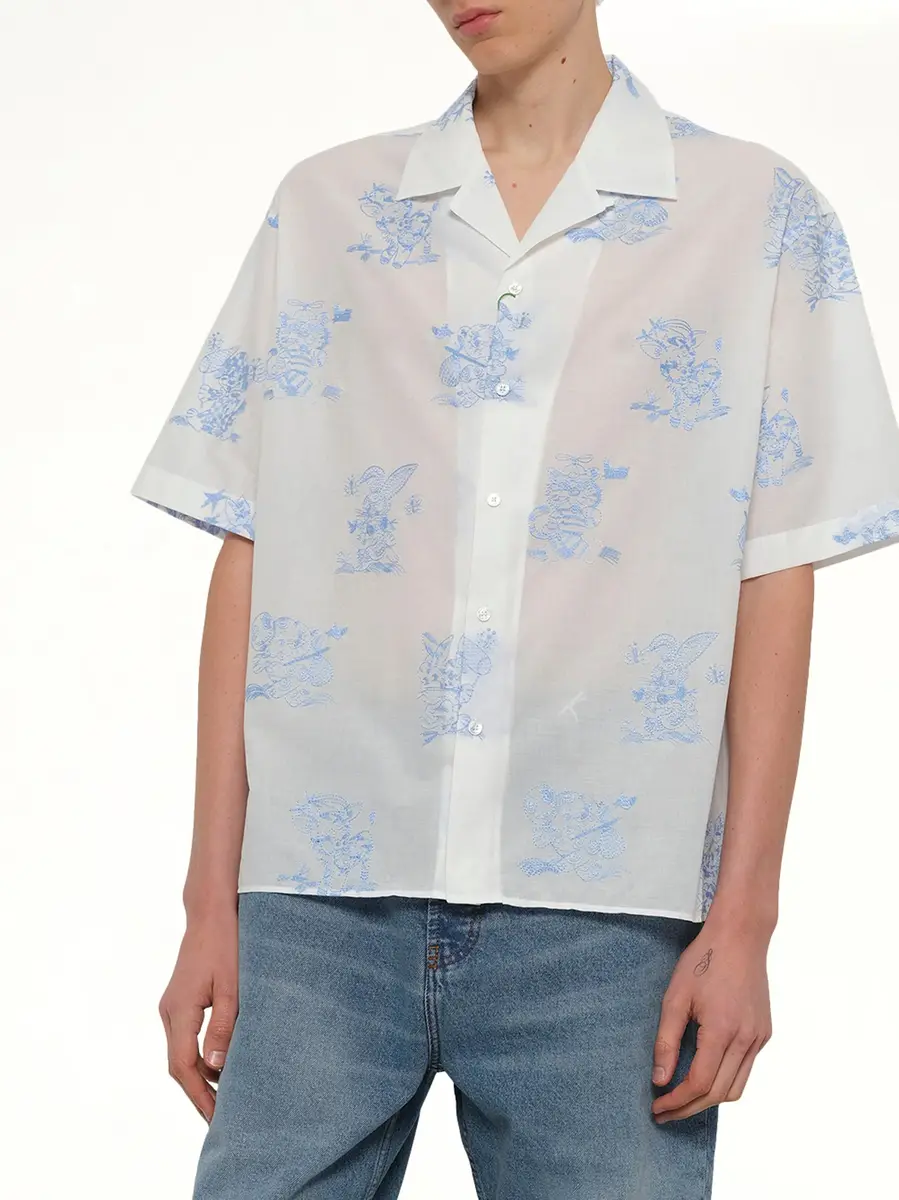 KENZO Cartoon Hawaiian Short Sleeve Shirt | Thumbnail 6