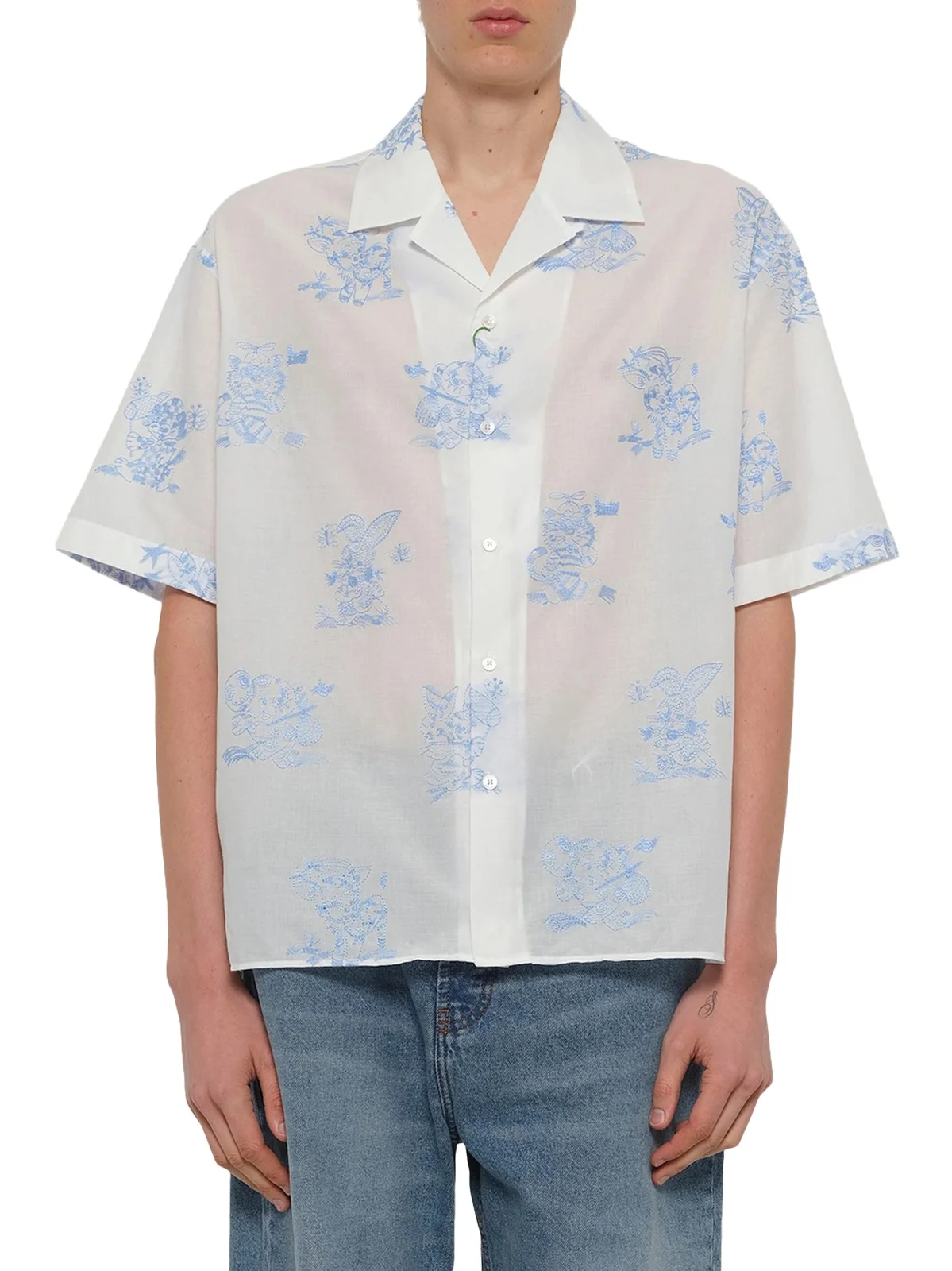 KENZO Cartoon Hawaiian Short Sleeve Shirt