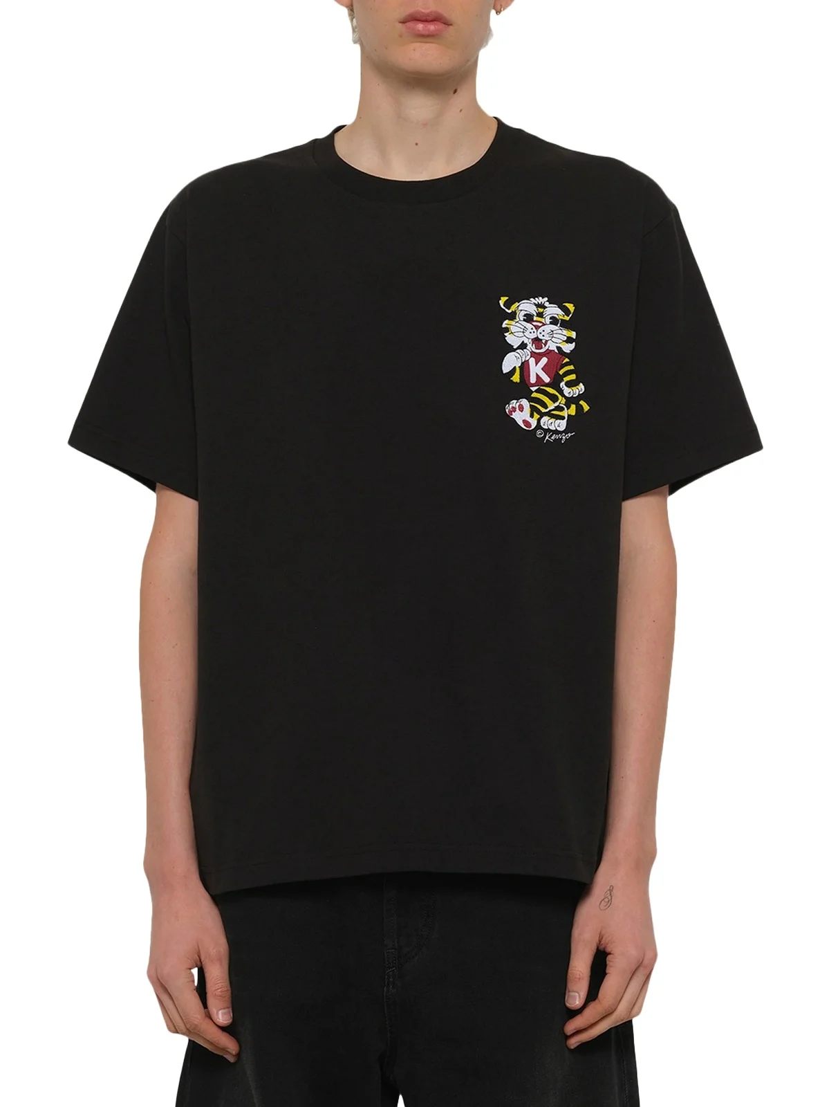 KENZO Gots Kenzo Wild Tiger Embroidered Oversize T-shirt