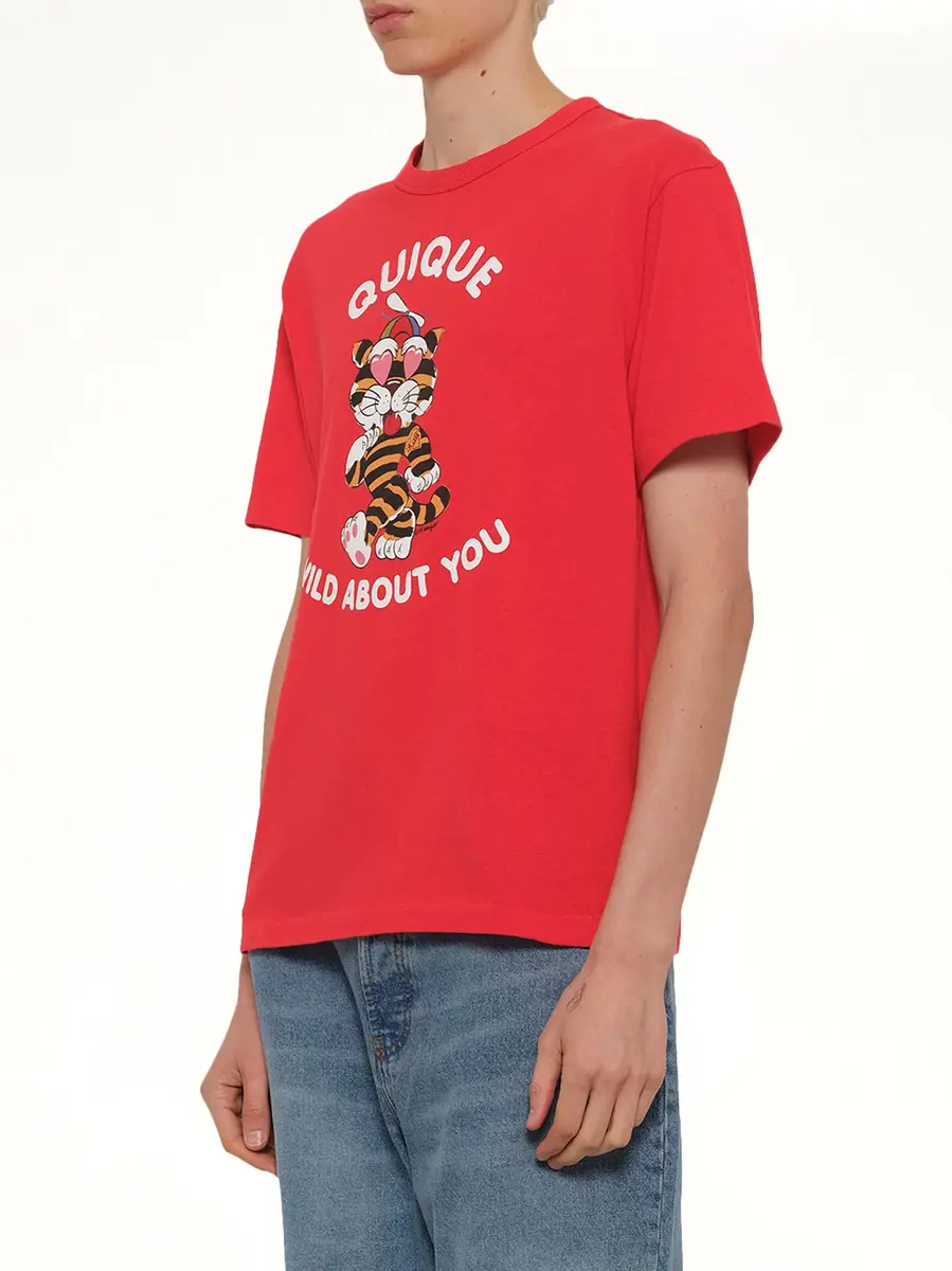 KENZO Kenzo Cartoon Classic T-shirt in Cherry | Thumbnail 2 KENZO Kenzo Cartoon Classic T-shirt in Cherry | Thumbnail 2