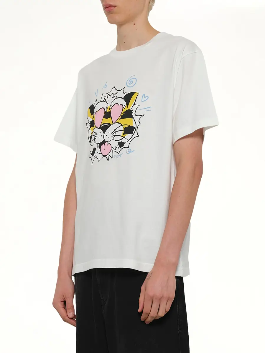 KENZO Kenzo Wild Tiger Oversize T-shirt in Off White | Thumbnail 2 KENZO Kenzo Wild Tiger Oversize T-shirt in Off White | Thumbnail 2