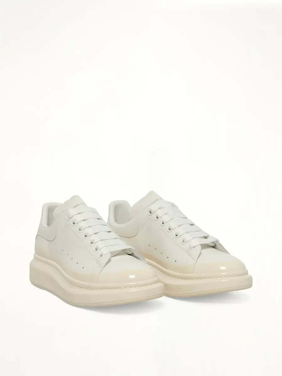 Alexander McQueen Larry Oversized Sneaker in White/latte | Thumbnail 3 Alexander McQueen Larry Oversized Sneaker in White/latte | Thumbnail 3