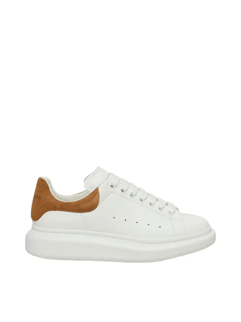 Alexander McQueen Larry Oversized Sneaker in White/tan | Image 1 Alexander McQueen Larry Oversized Sneaker in White/tan | Image 1