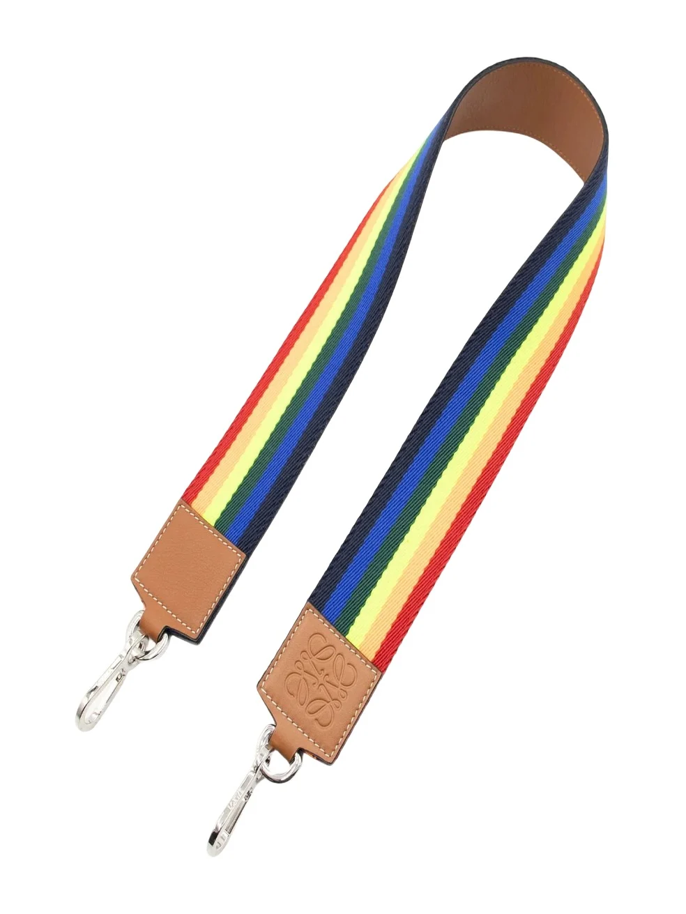 Loewe Rainbow Strap in Cotton And Calfskin Multicolor