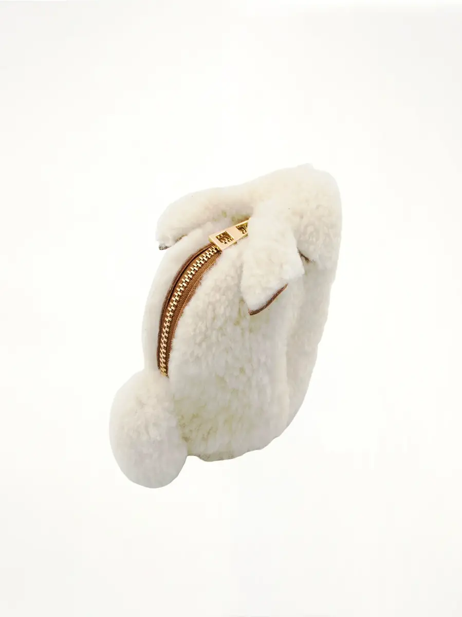 Loewe Bunny Coin Purse in Shearling Natural OS / | Thumbnail 2 Loewe Bunny Coin Purse in Shearling Natural OS / | Thumbnail 2