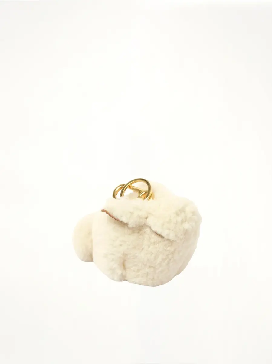 Loewe Bunny Charm in Shearling Natural | Thumbnail 3 Loewe Bunny Charm in Shearling Natural | Thumbnail 3