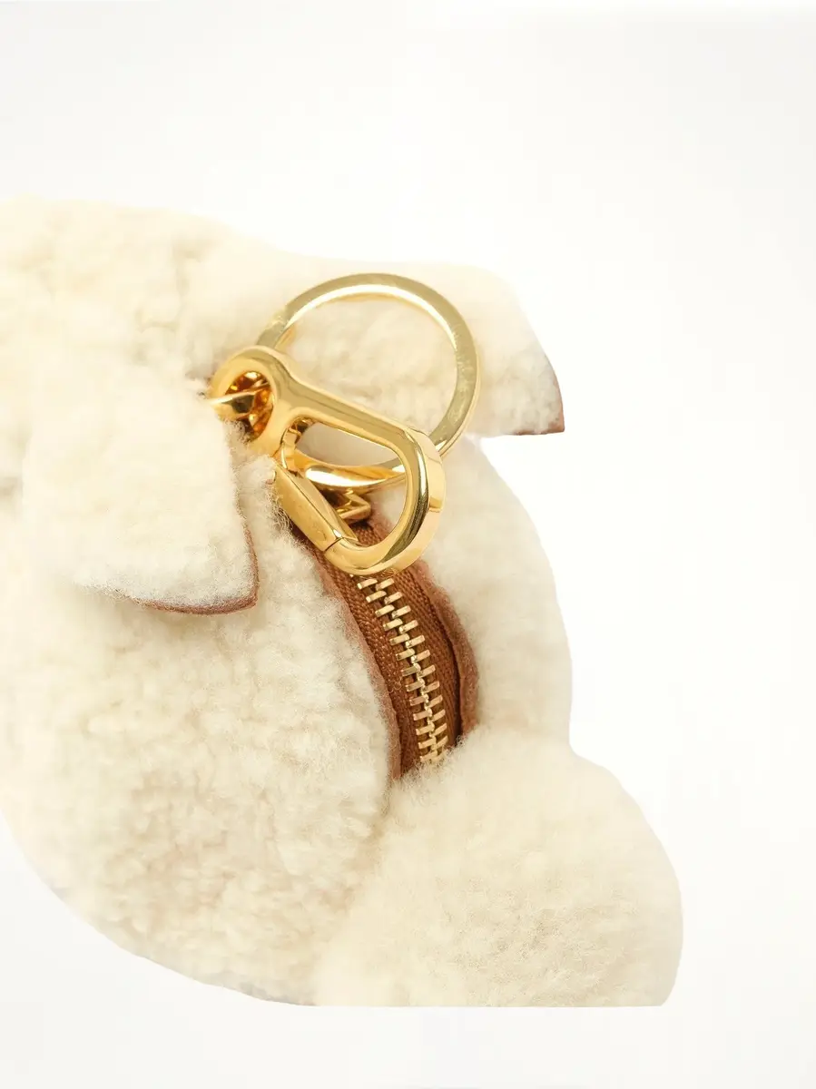 Loewe Bunny Charm in Shearling Natural | Thumbnail 4 Loewe Bunny Charm in Shearling Natural | Thumbnail 4