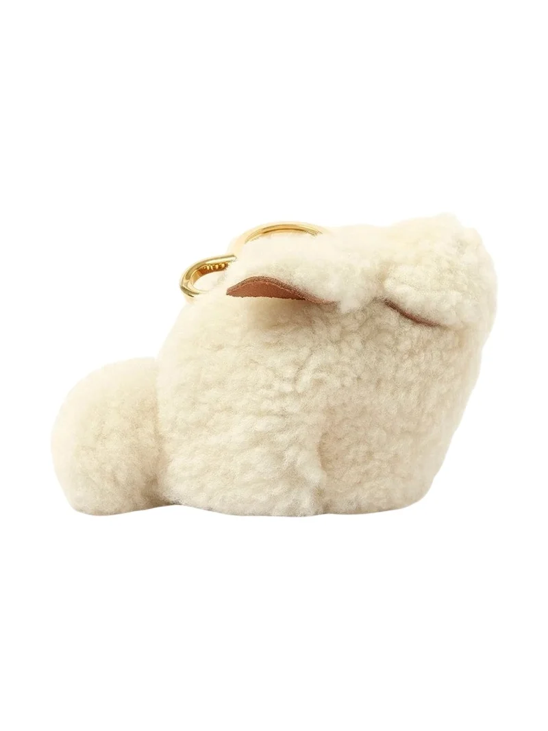 Loewe Bunny Charm in Shearling Natural