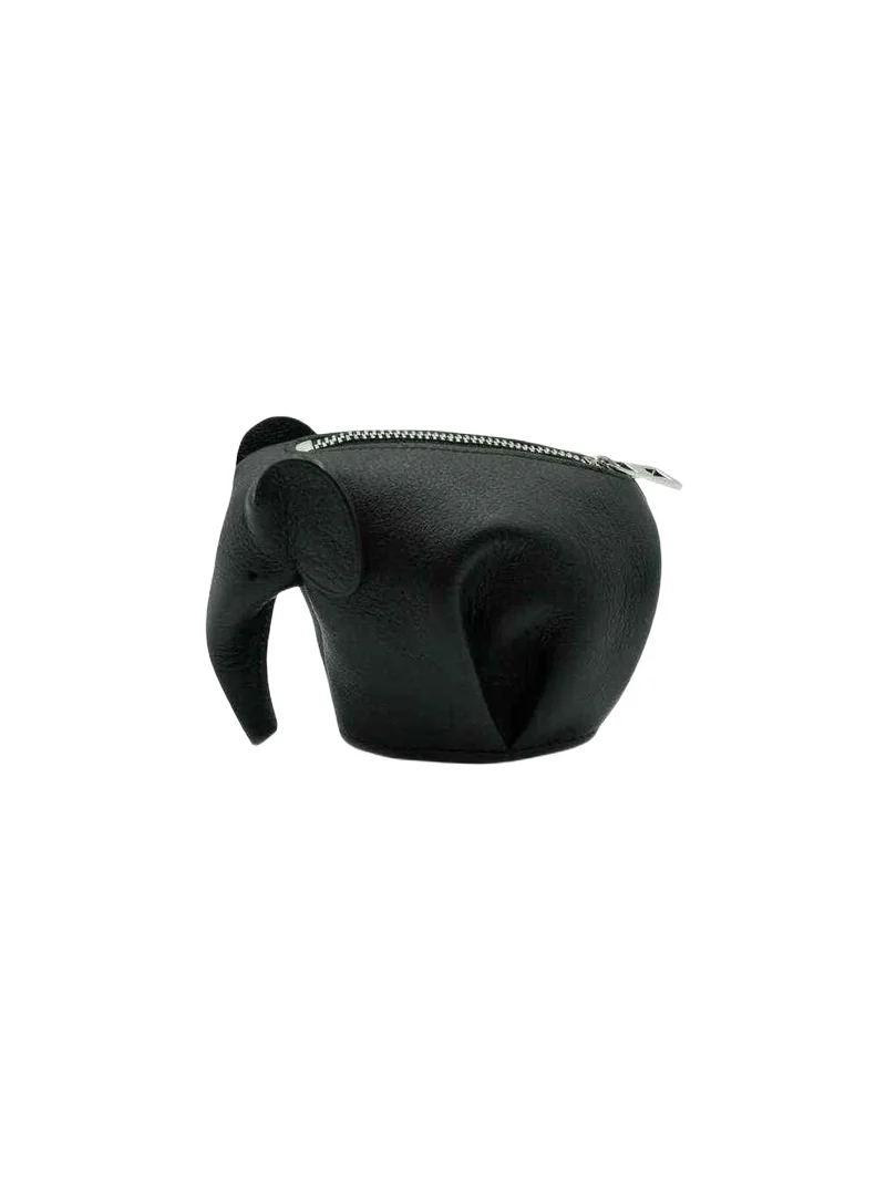 Loewe Elephant Charm in Smooth Calfskin Black